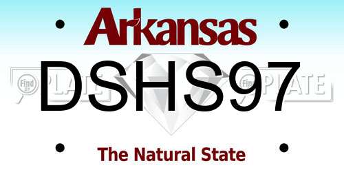 DSHS97 Arkansas License Plate