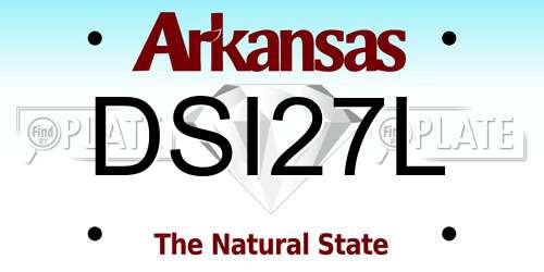 DSI27L Arkansas License Plate
