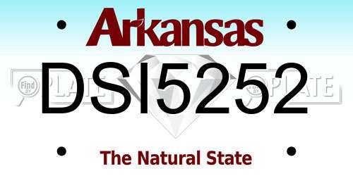 DSI5252 Arkansas License Plate