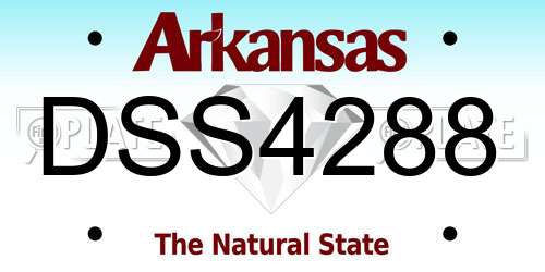DSS4288 Arkansas License Plate