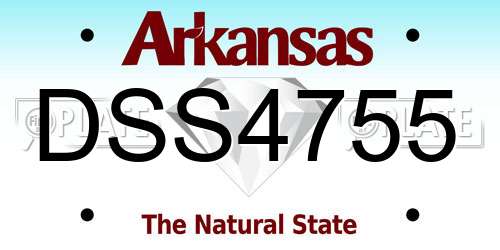 DSS4755 Arkansas License Plate