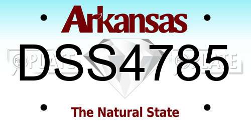 DSS4785 Arkansas License Plate