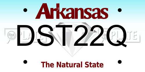 DST22Q Arkansas License Plate
