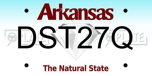 DST27Q Arkansas License Plate