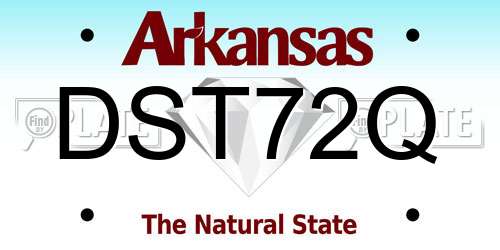 DST72Q Arkansas License Plate