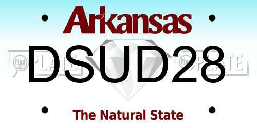 DSUD28 Arkansas License Plate