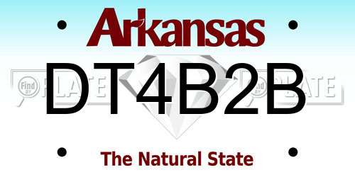 DT4B2B Arkansas License Plate