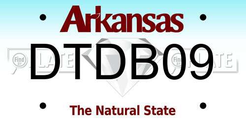 DTDB09 Arkansas License Plate
