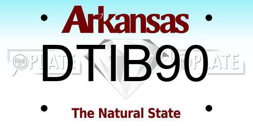 DTIB90 Arkansas License Plate