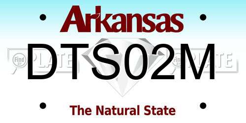 DTS02M Arkansas License Plate