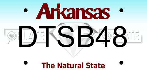 DTSB48 Arkansas License Plate