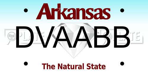 DVAABB Arkansas License Plate