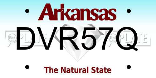 DVR57Q Arkansas License Plate