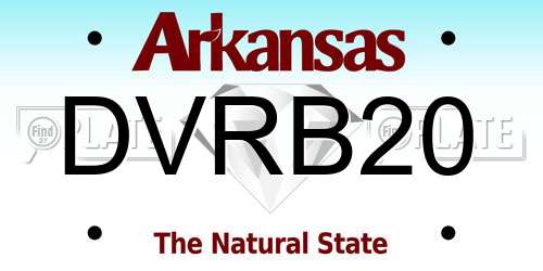 DVRB20 Arkansas License Plate