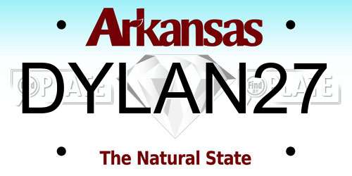 DYLAN27 Arkansas License Plate