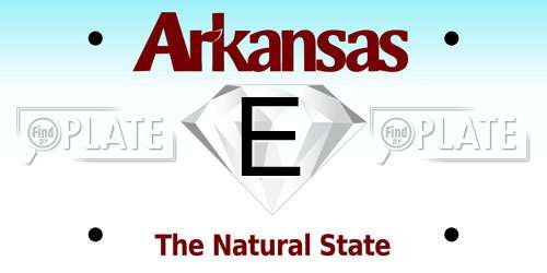 E Arkansas License Plate