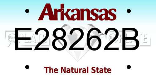 E28262B Arkansas License Plate
