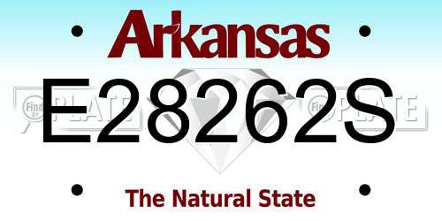 E28262S Arkansas License Plate