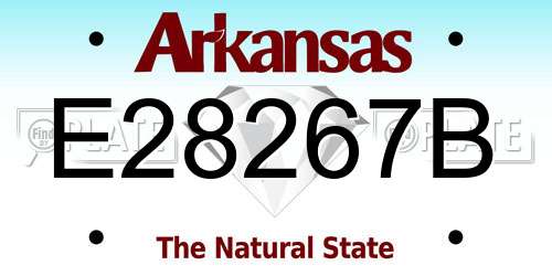 E28267B Arkansas License Plate