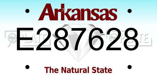 E287628 Arkansas License Plate