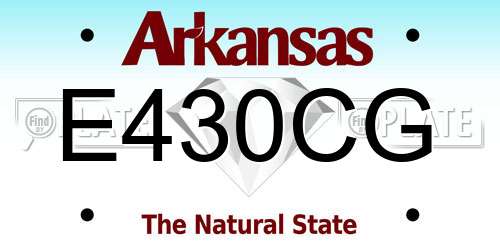 E430CG Arkansas License Plate