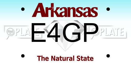 E4GP Arkansas License Plate