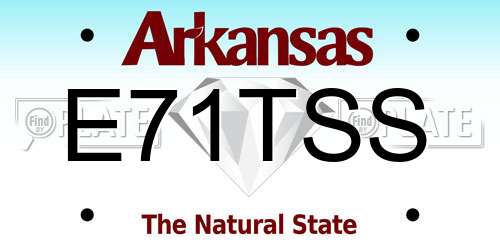 E71TSS Arkansas License Plate