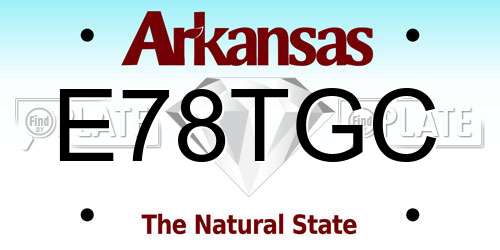 E78TGC Arkansas License Plate