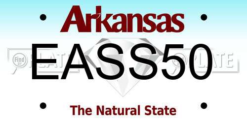EASS50 Arkansas License Plate