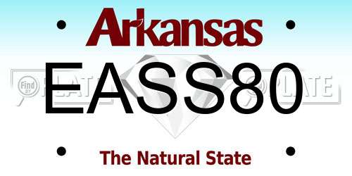 EASS80 Arkansas License Plate