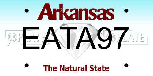 EATA97 Arkansas License Plate