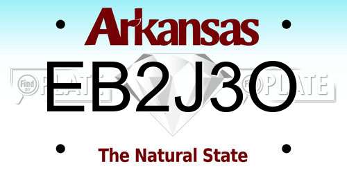 EB2J3O Arkansas License Plate