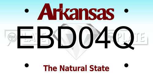 EBD04Q Arkansas License Plate