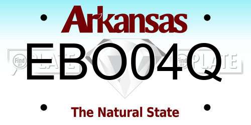 EBO04Q Arkansas License Plate
