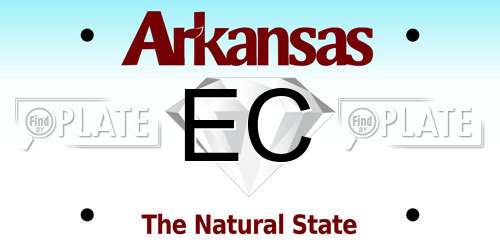 EC Arkansas License Plate