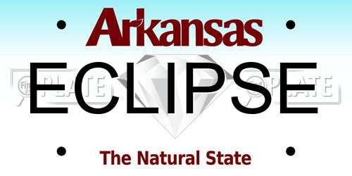 ECLIPSE Arkansas License Plate