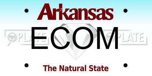 ECOM Arkansas License Plate