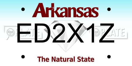 ED2X1Z Arkansas License Plate