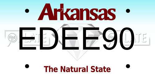EDEE90 Arkansas License Plate