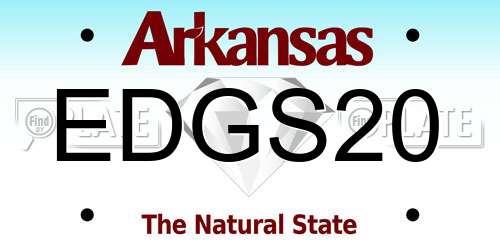 EDGS20 Arkansas License Plate
