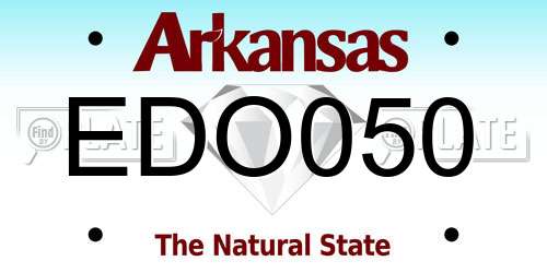 EDO050 Arkansas License Plate