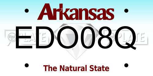 EDO08Q Arkansas License Plate