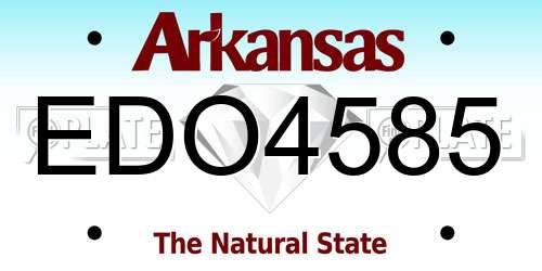 EDO4585 Arkansas License Plate