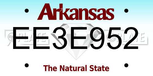 EE3E952 Arkansas License Plate