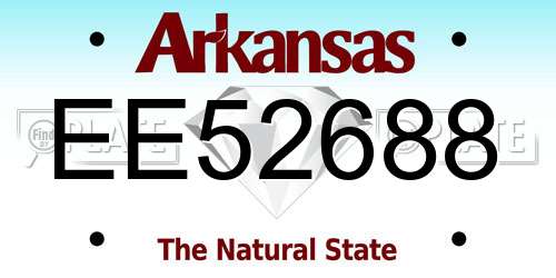 EE52688 Arkansas License Plate
