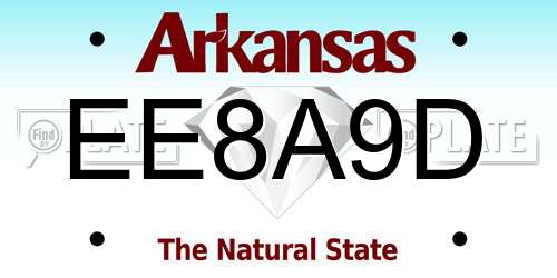 EE8A9D Arkansas License Plate
