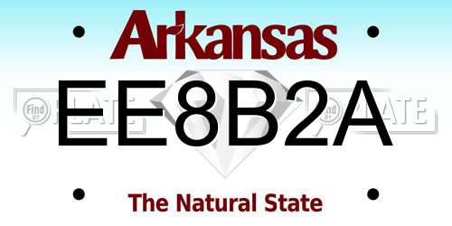 EE8B2A Arkansas License Plate