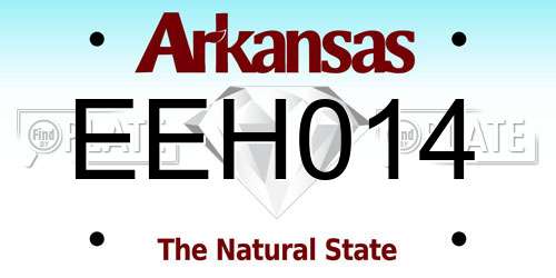 EEH014 Arkansas License Plate