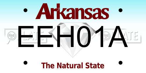 EEH01A Arkansas License Plate