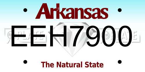 EEH7900 Arkansas License Plate